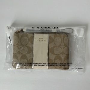 COACH signature wristlet